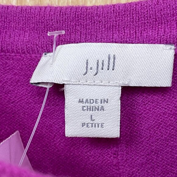 J. Jill Purple Sweater Size Large Petite - Picture 2 of 6